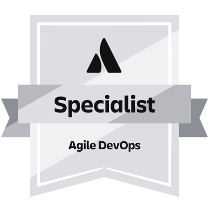 Atlassian Certified Agile DevOps Specialist badge